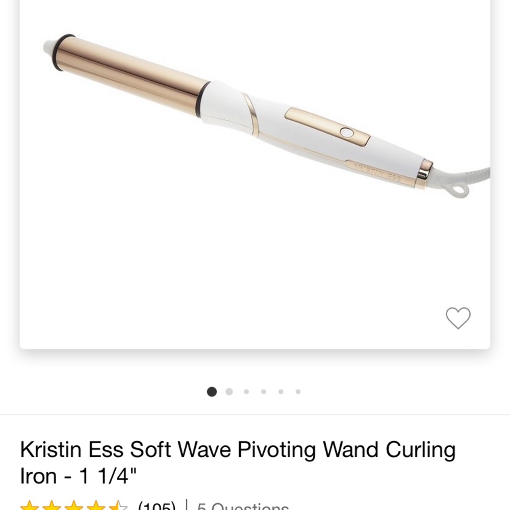 Kristen Ess softwave 1 1/4” curling wand
